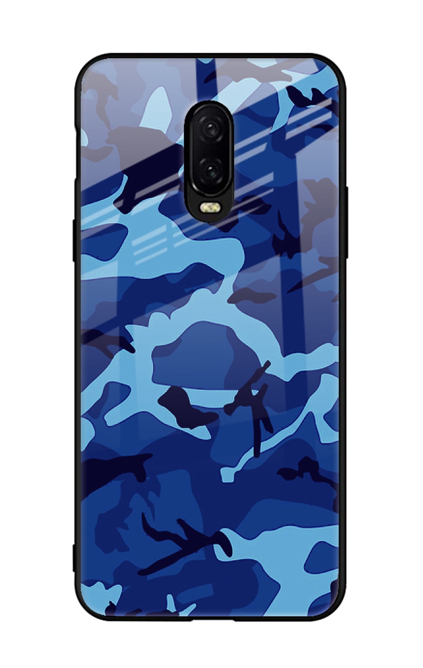 Army Blue Glass case for OnePlus 6T