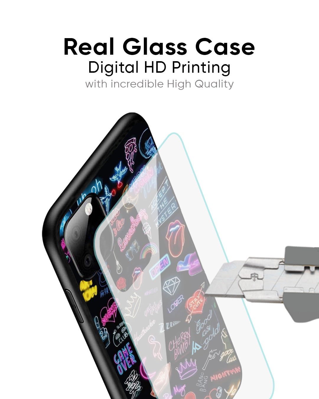 Accept The Mystery Glass Case for iPhone 7