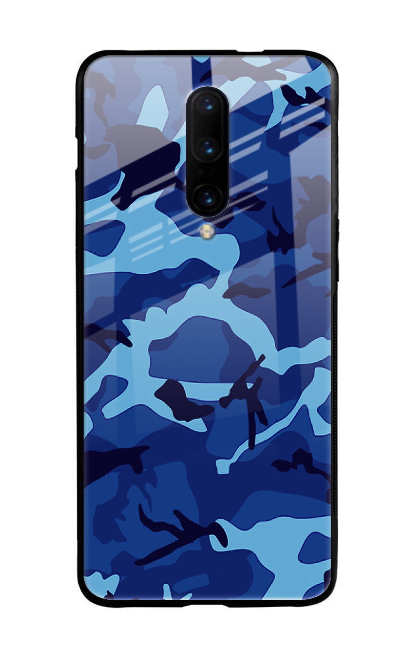 Army Blue Glass case for OnePlus 7 Pro