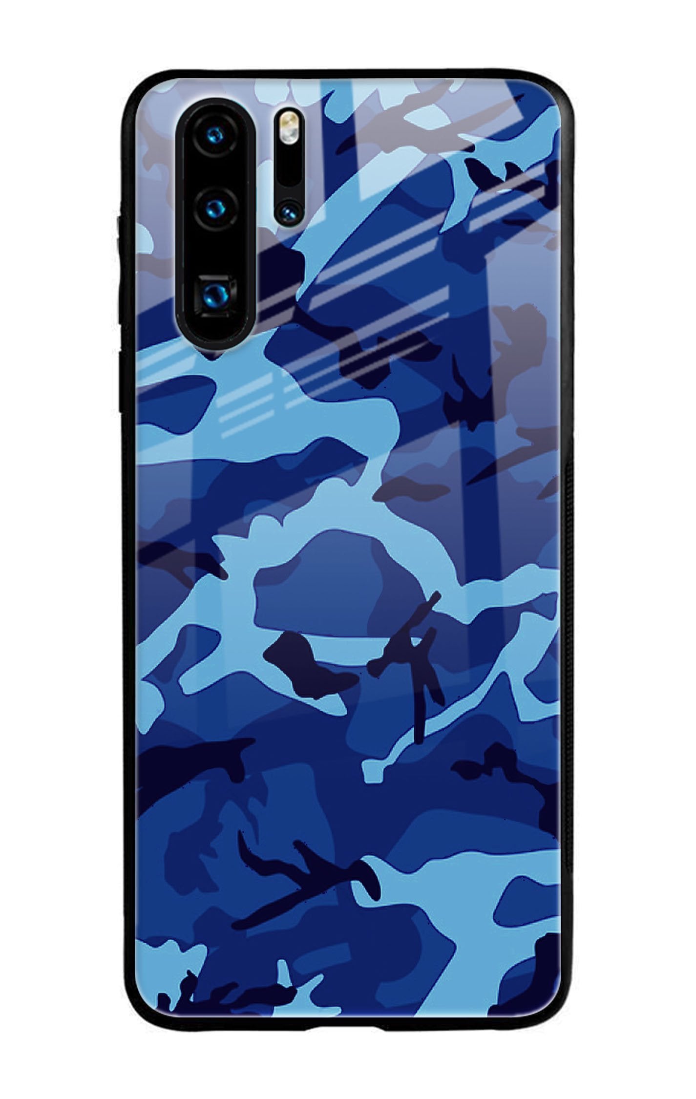 Army Blue Glass case for Huawei P30 Pro