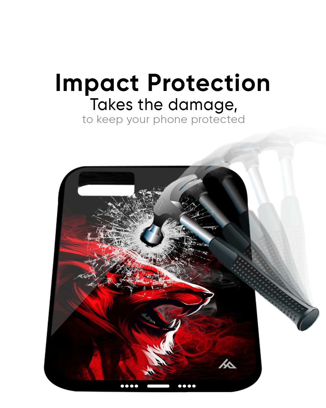 Red Angry Lion Glass Case for iPhone 7