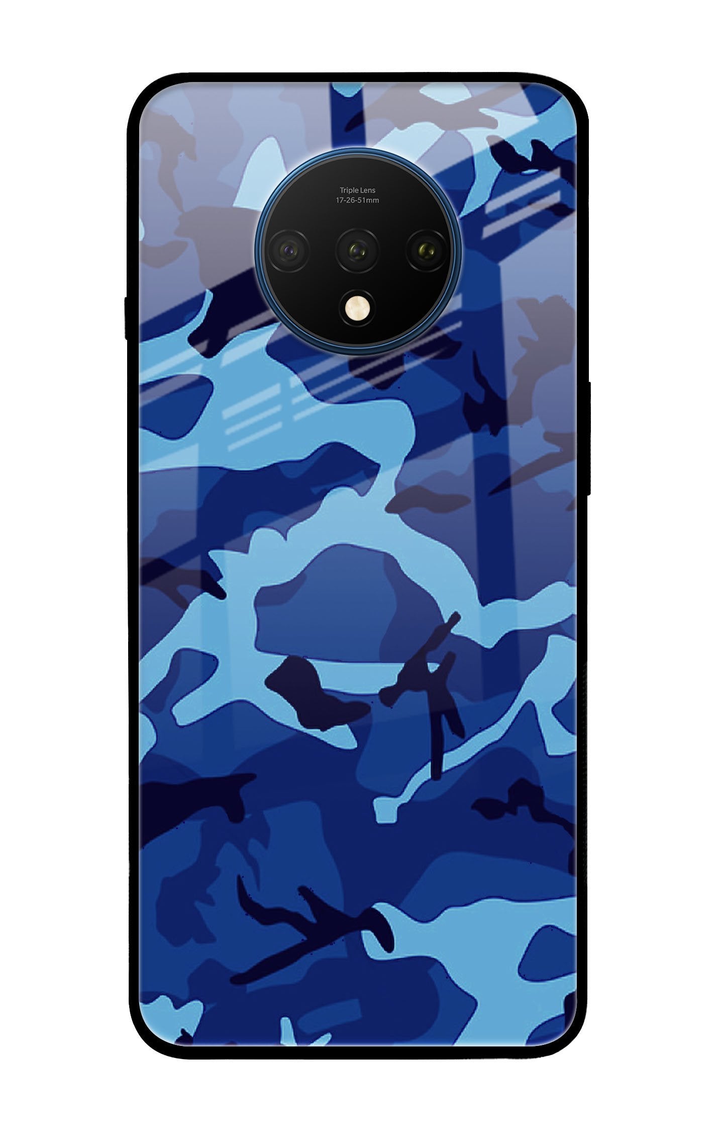 Army Blue Glass case for OnePlus 7T