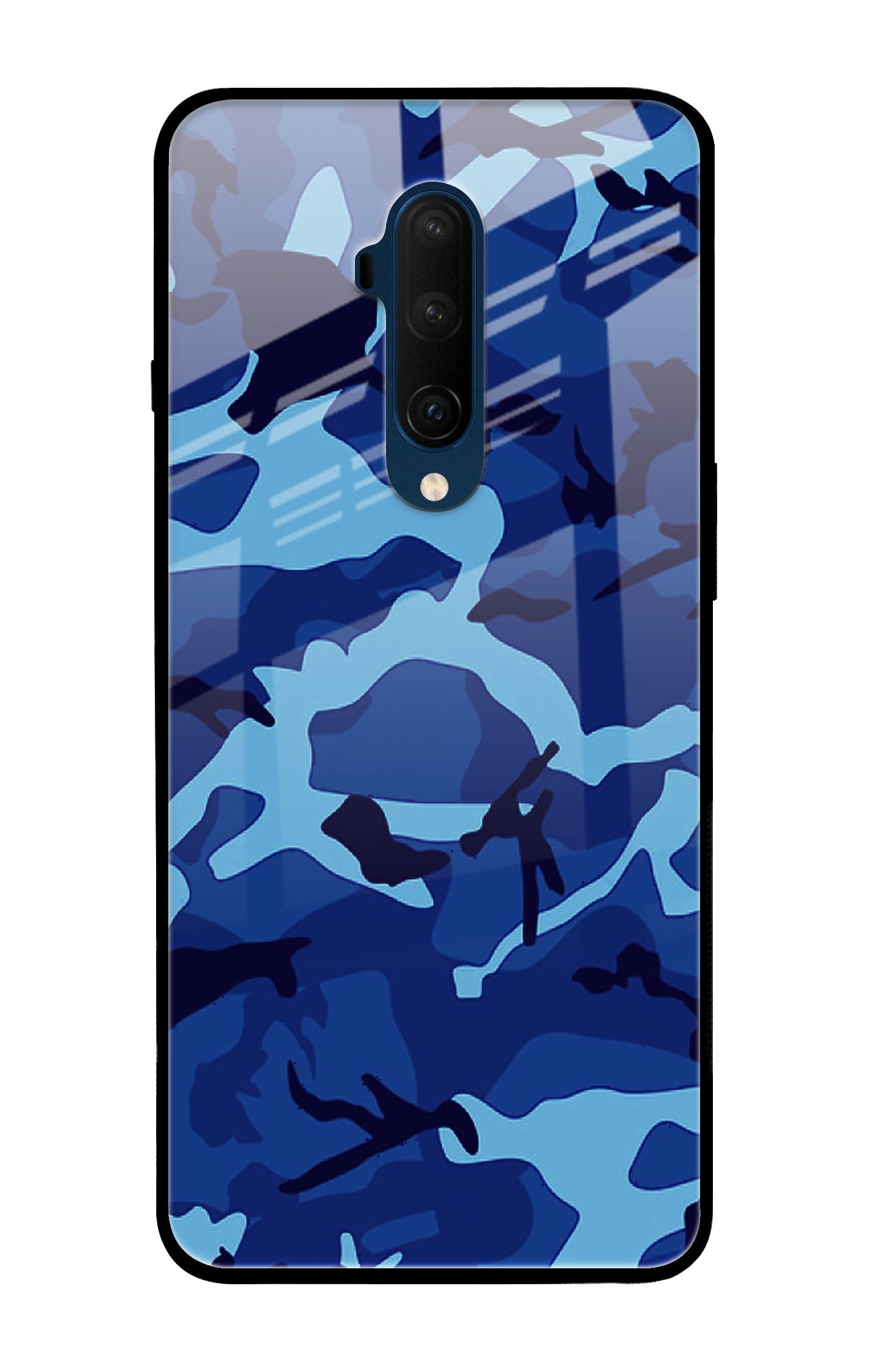Army Blue Glass case for OnePlus 7T Pro