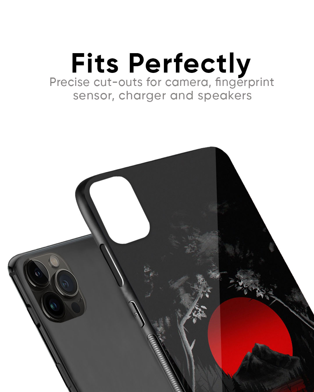 Red Sunset Art Glass Case for iPhone 7