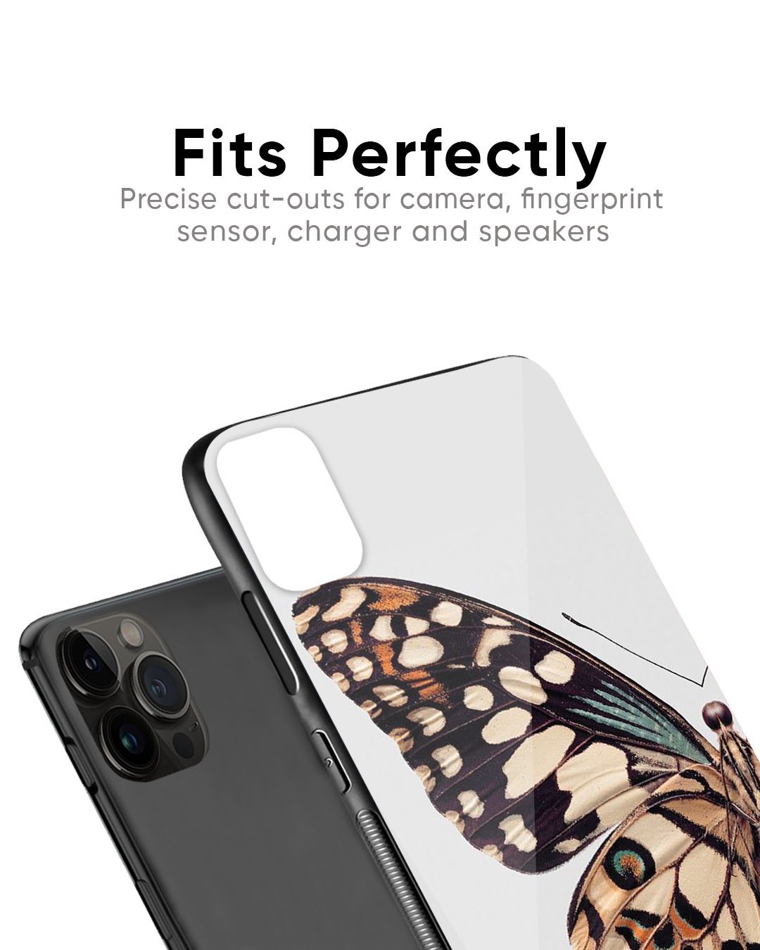 Monarch Butterfly Glass Case for iPhone 7