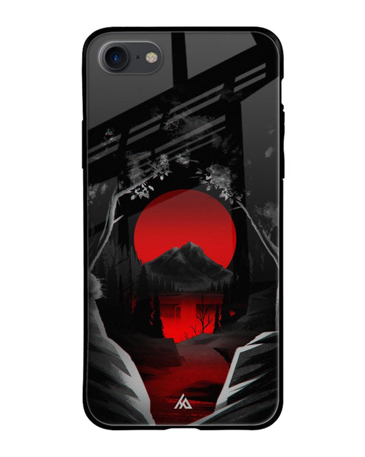 Red Sunset Art iPhone 7 Glass Cases & Covers Online