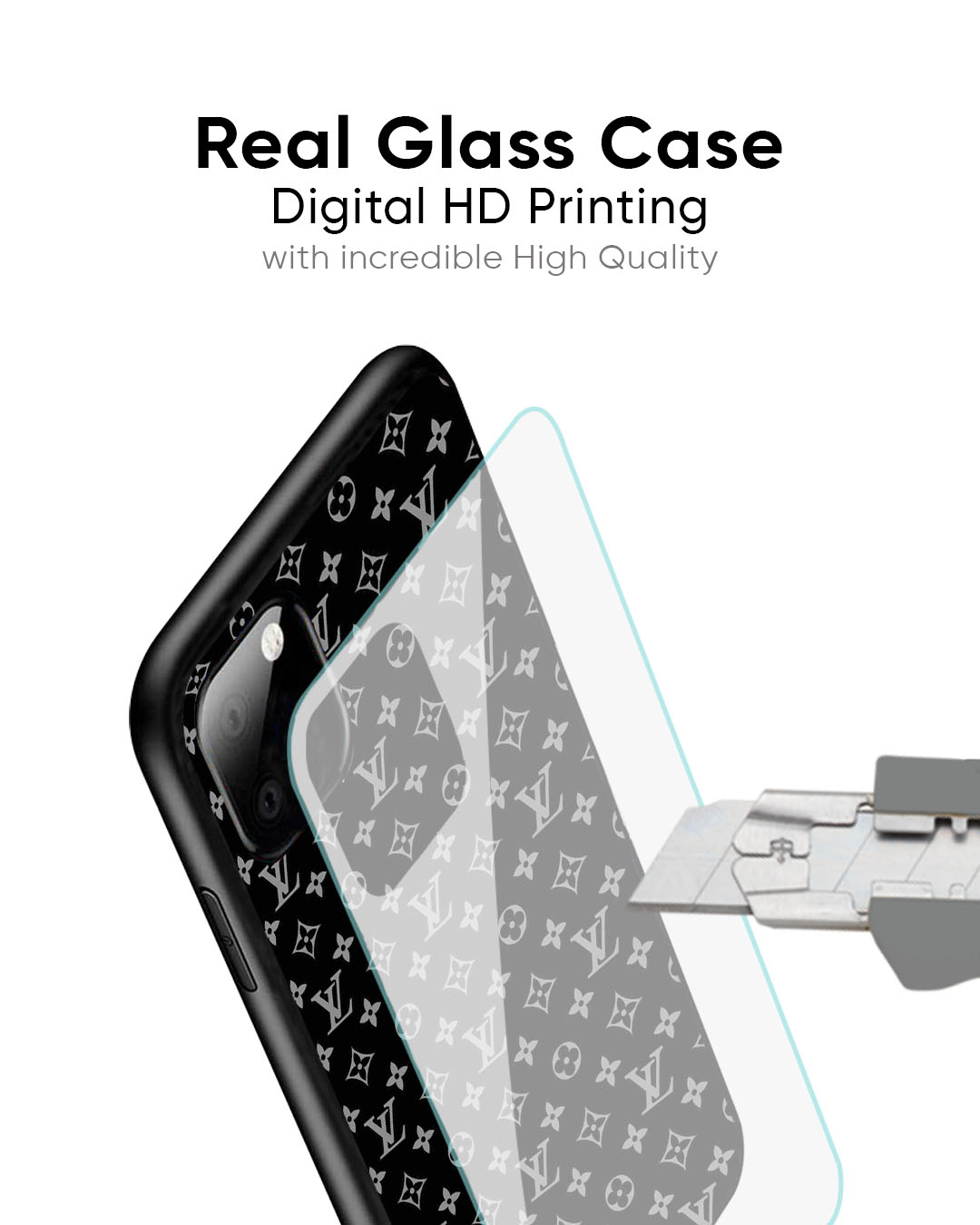 Symbolic Pattern Glass Case for iPhone 7