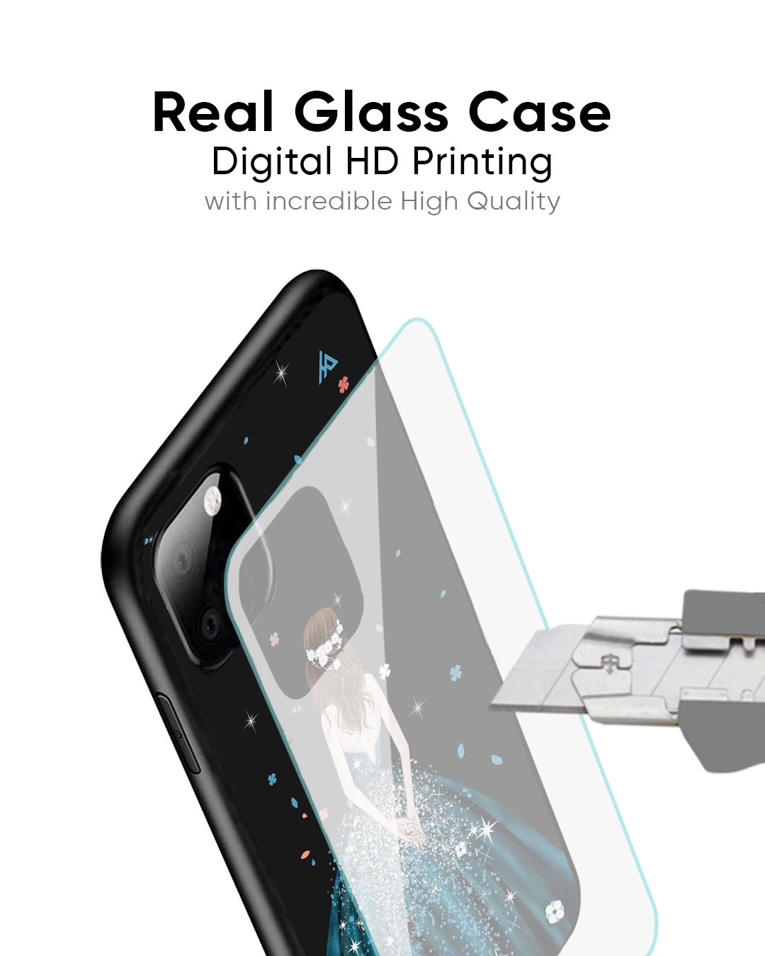 Queen Of Fashion Glass Case for iPhone 7