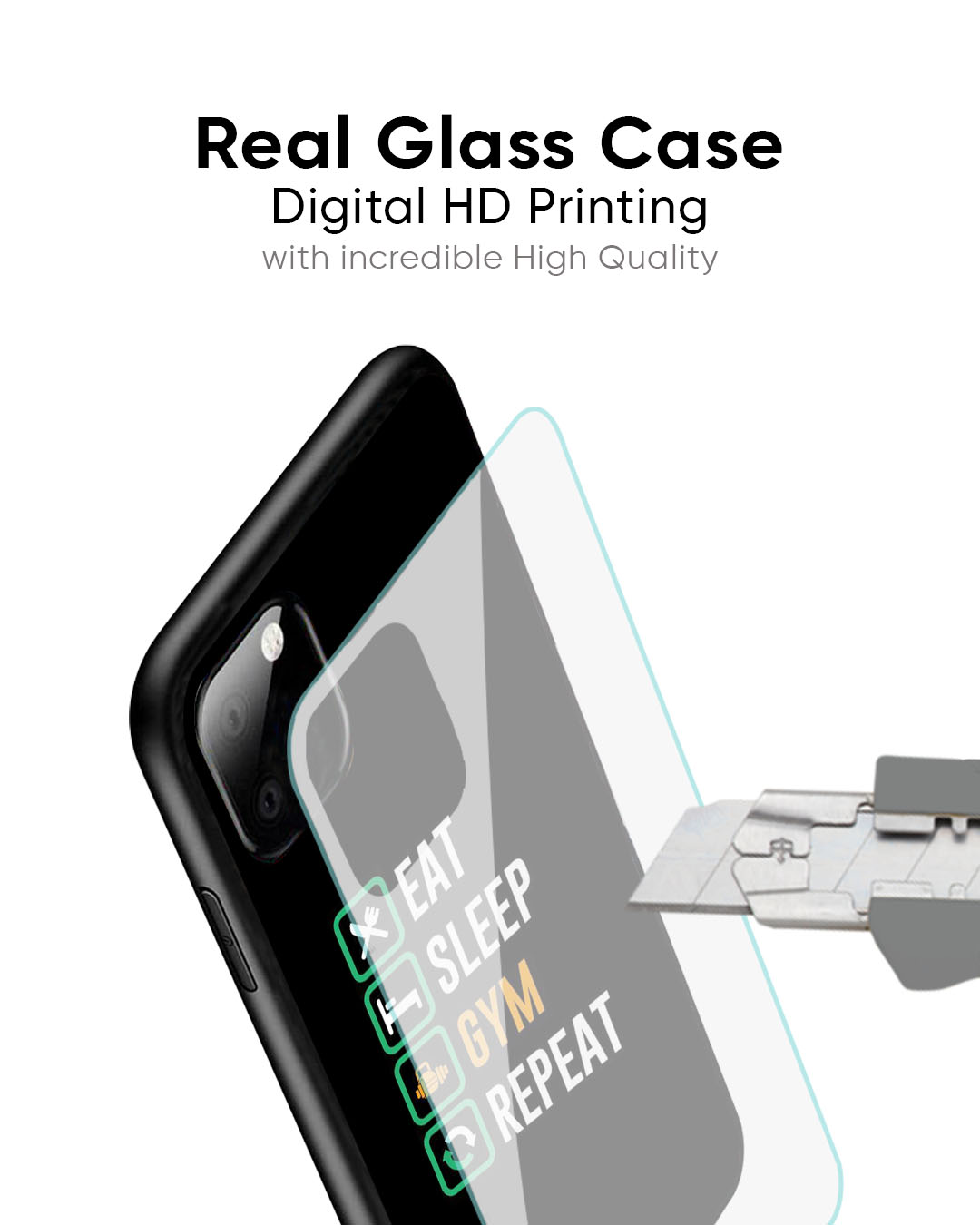 Daily Routine Glass Case for iPhone 7