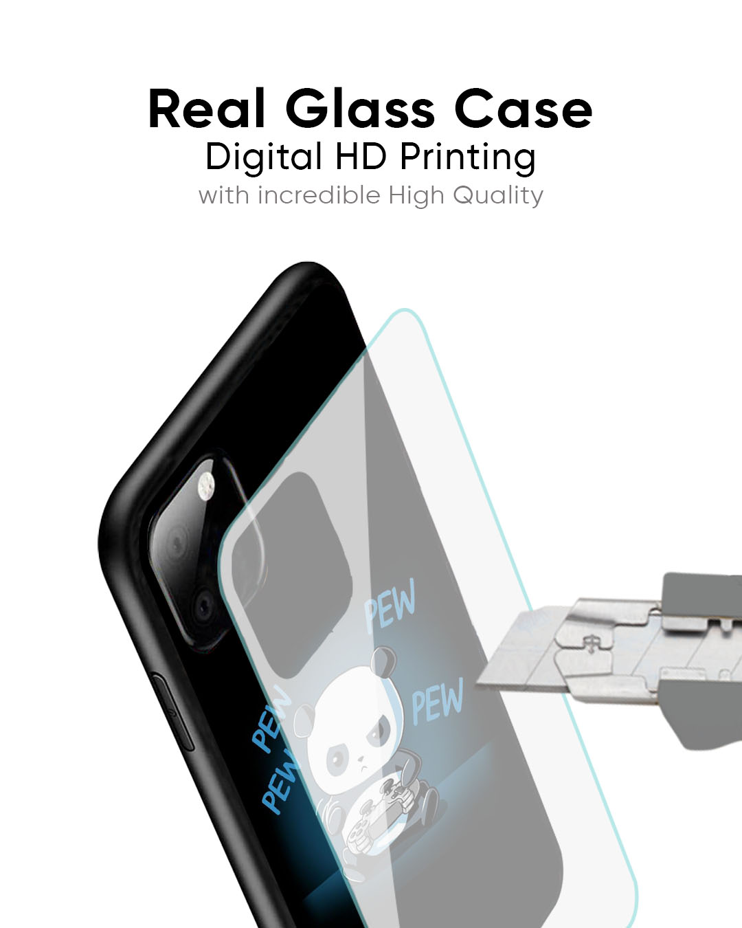 Pew Pew Glass Case for iPhone 7