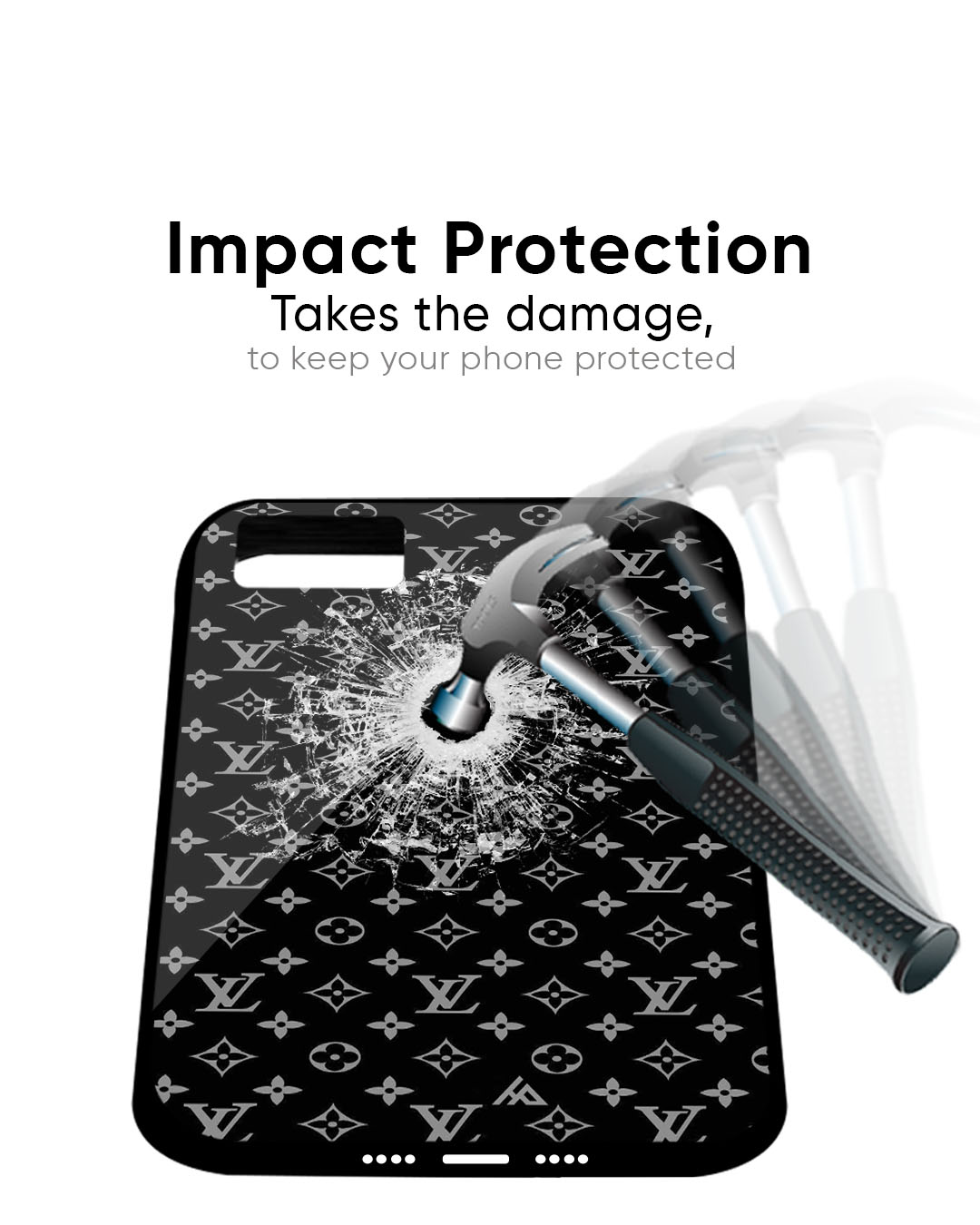 Symbolic Pattern Glass Case for iPhone 7