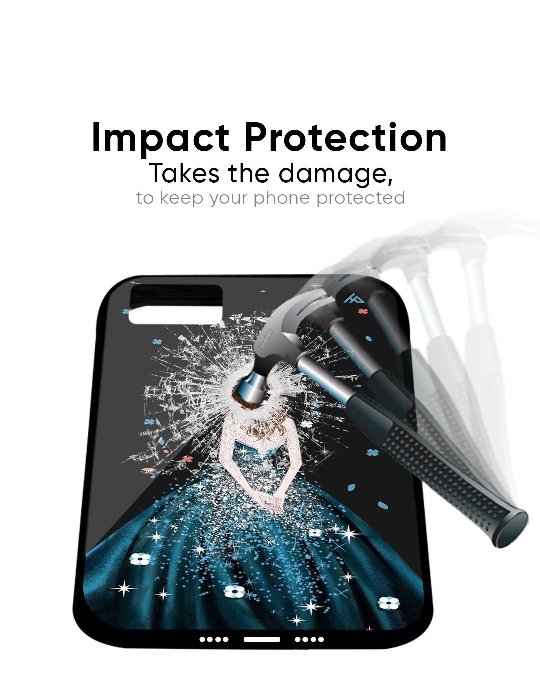 Queen Of Fashion Glass Case for iPhone 7
