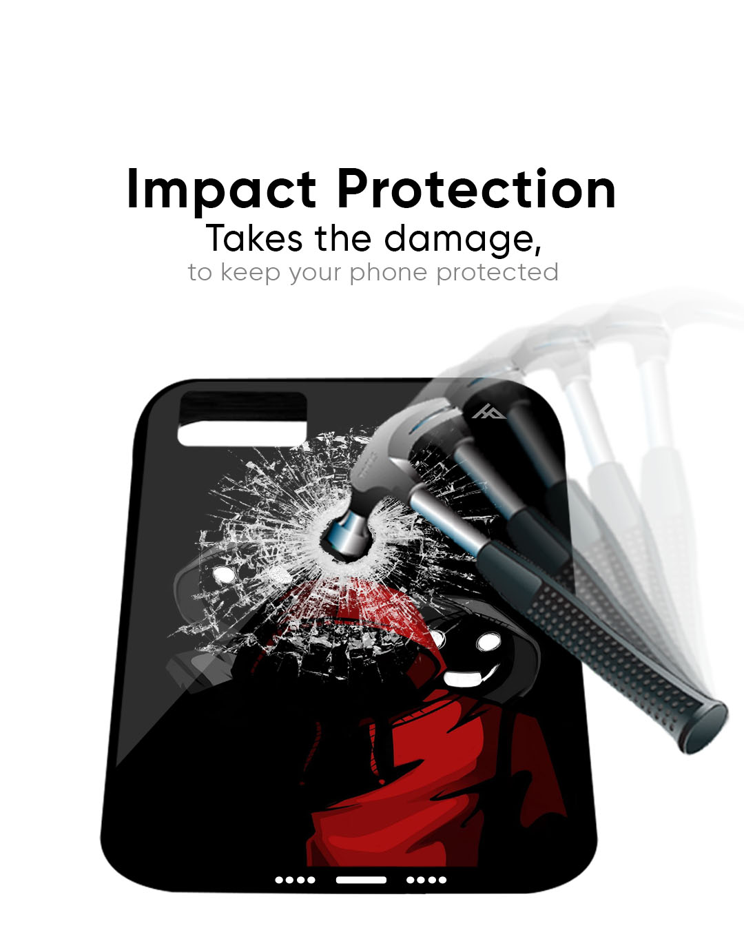 Shadow Character Glass Case for iPhone 7