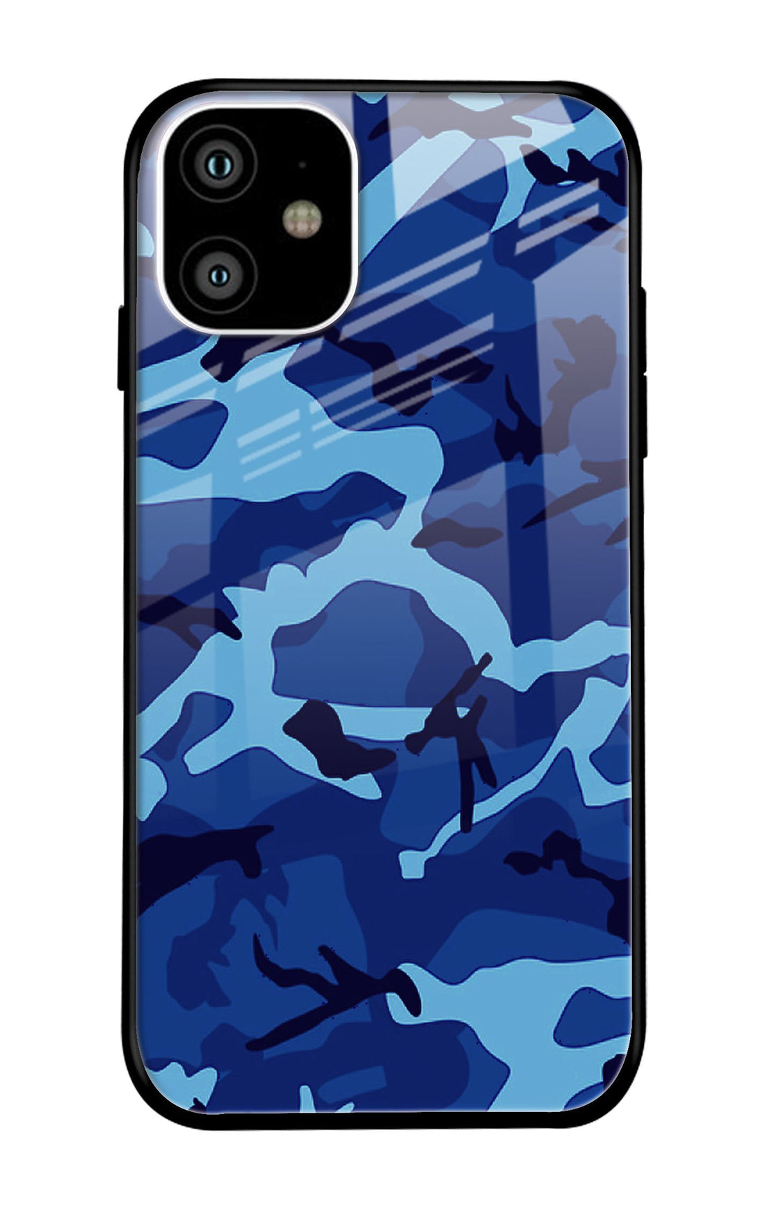 Army Blue Glass case for iPhone 11