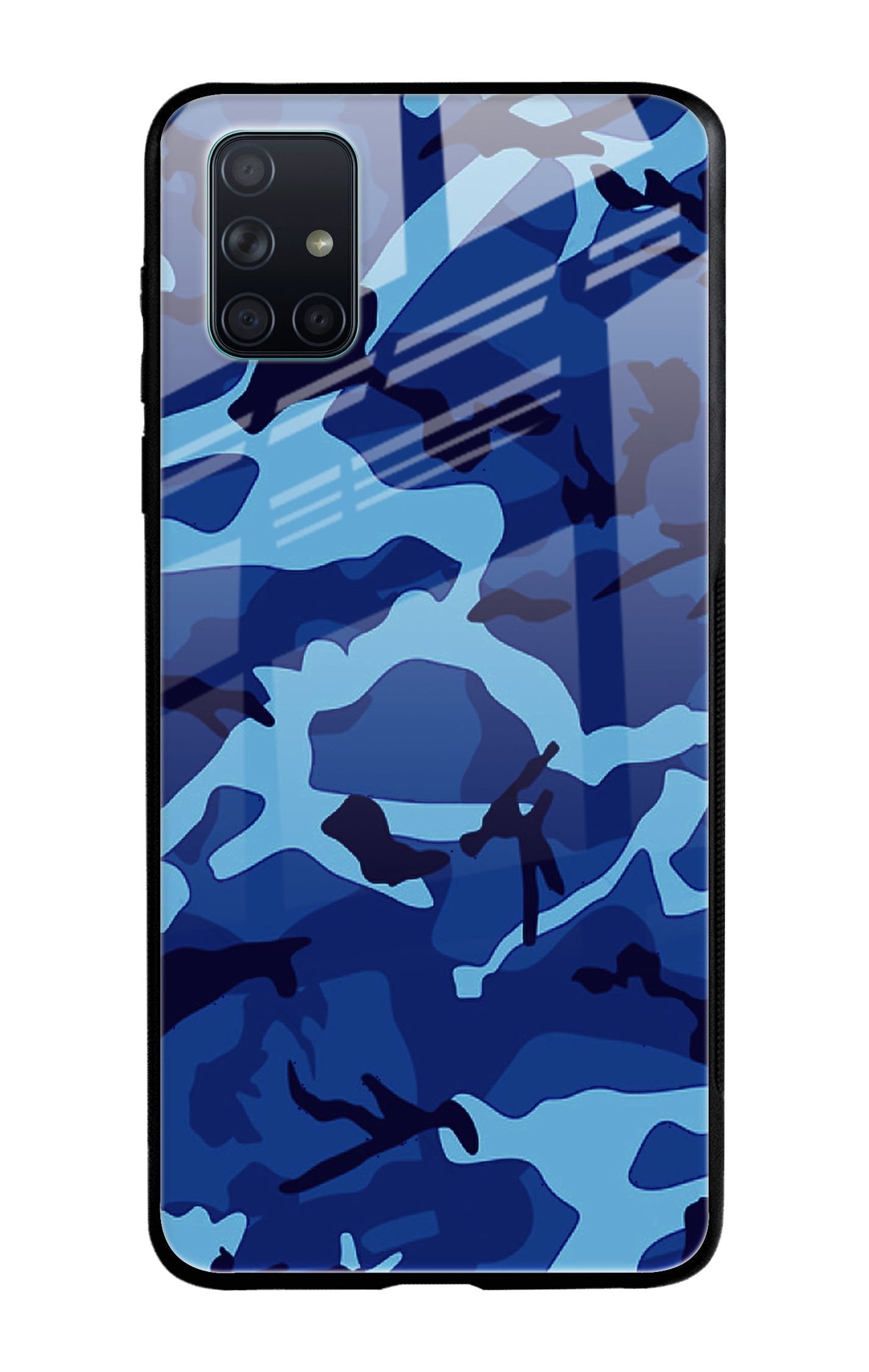 Army Blue Glass case for Samsung Galaxy A51