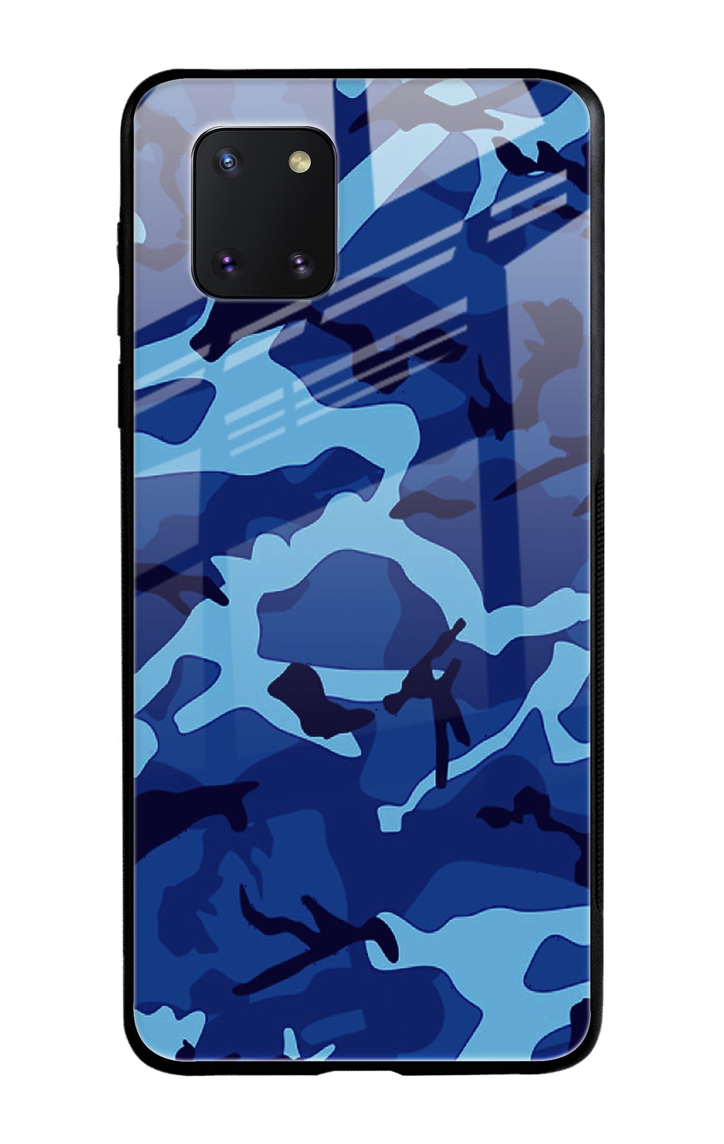 Army Blue Glass case for Samsung Galaxy Note 10 Lite