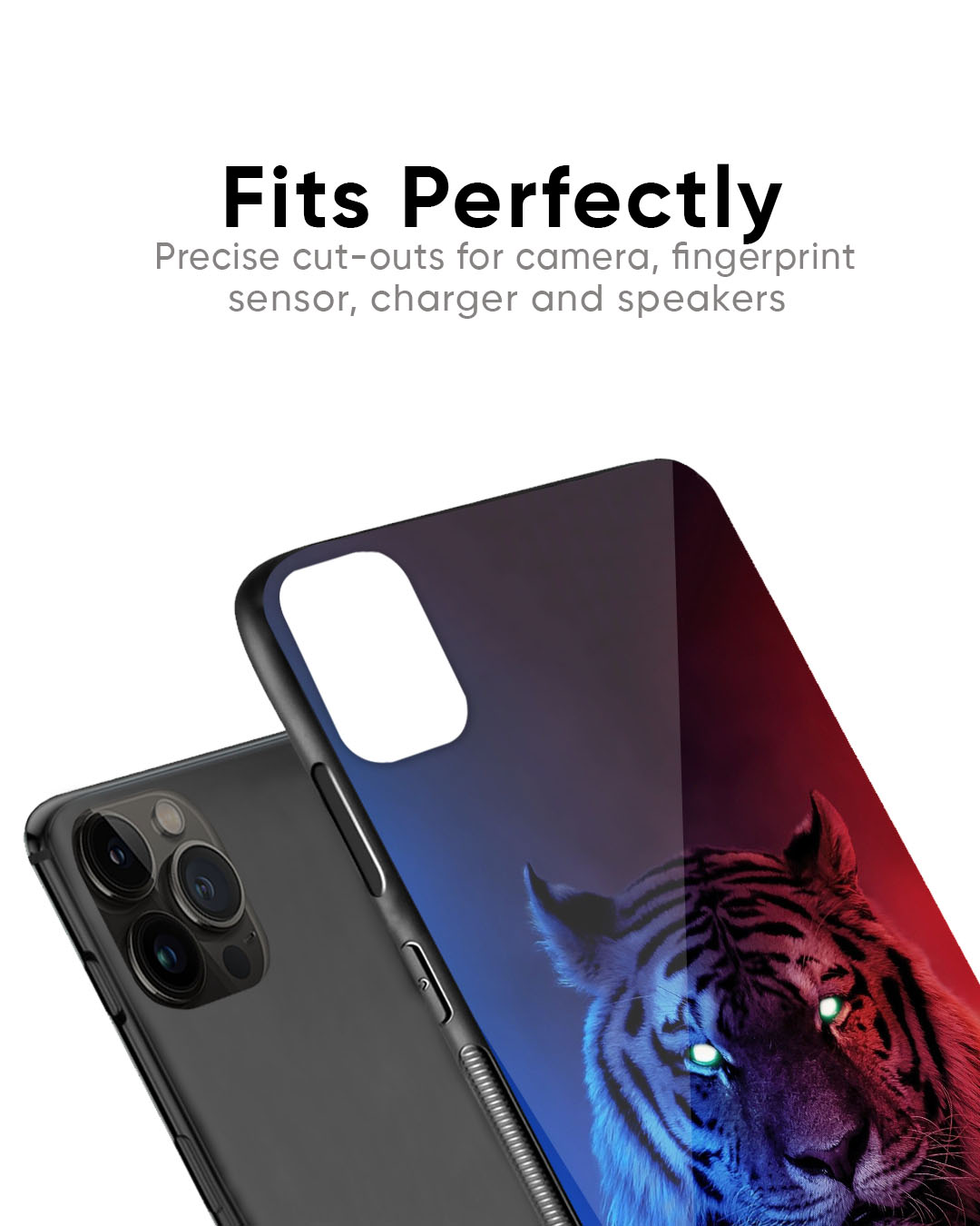 Tiger Starry Eyes Glass Case for iPhone 7