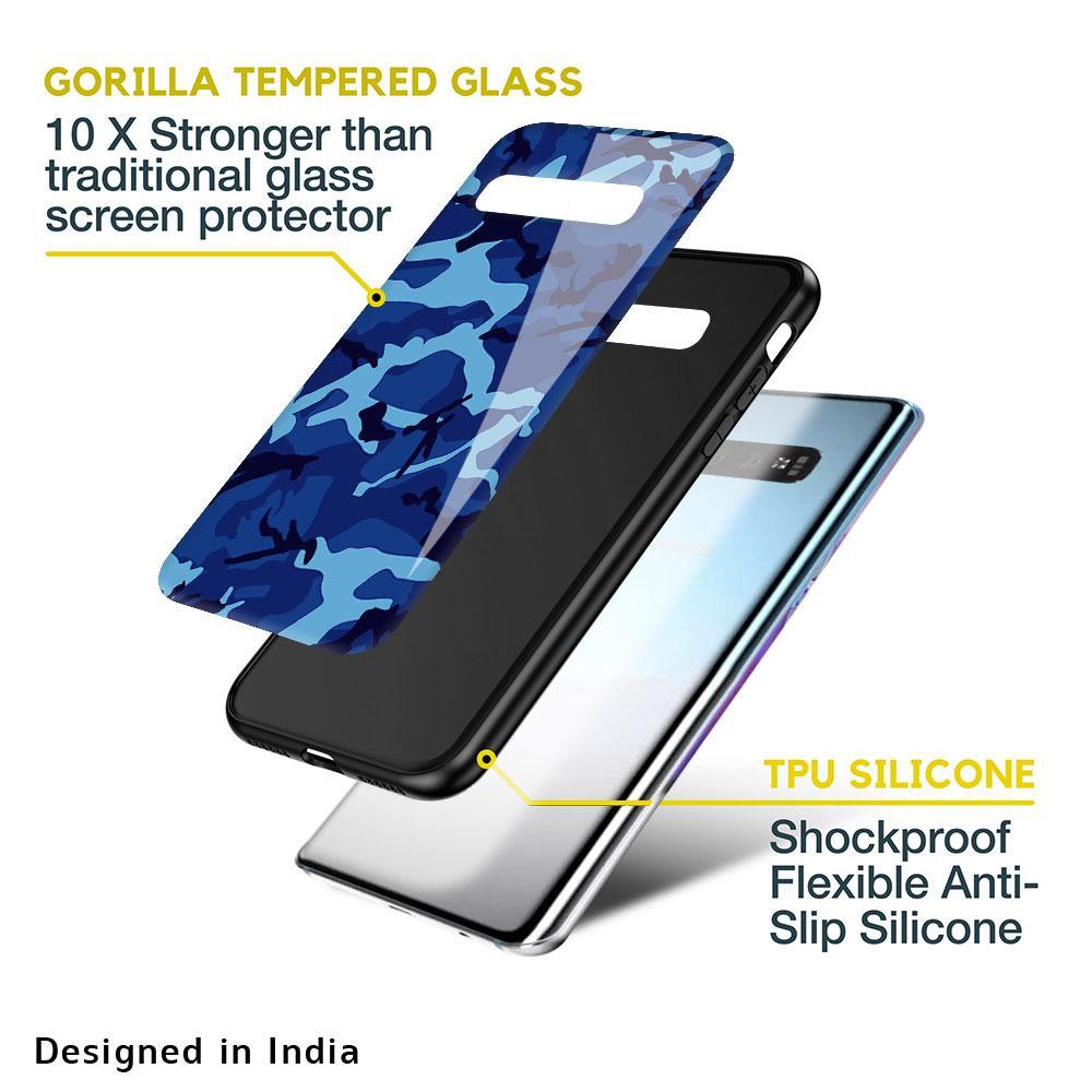 Army Blue Glass case for Samsung Galaxy S20 Plus